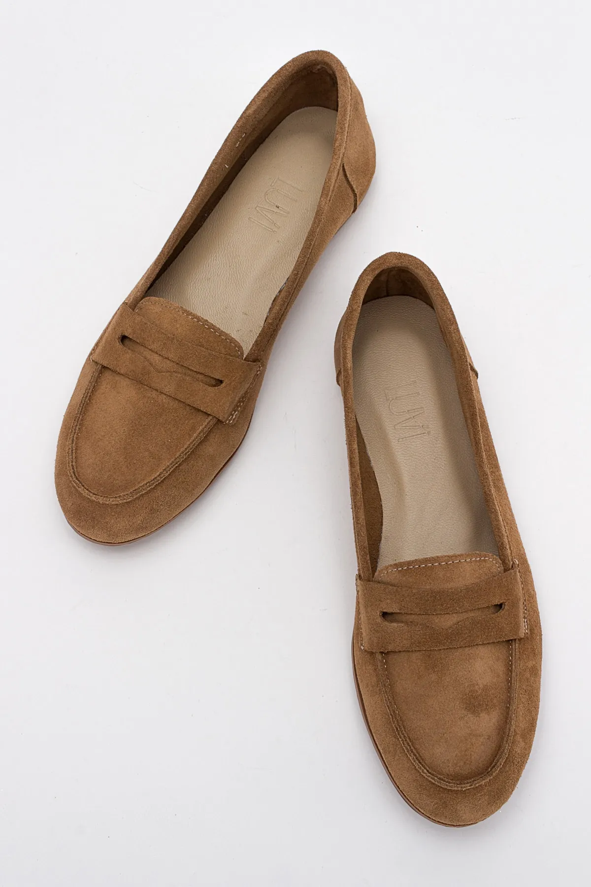 LuviShoes  F02 Damen-Ballerinas aus Clay-Wildleder