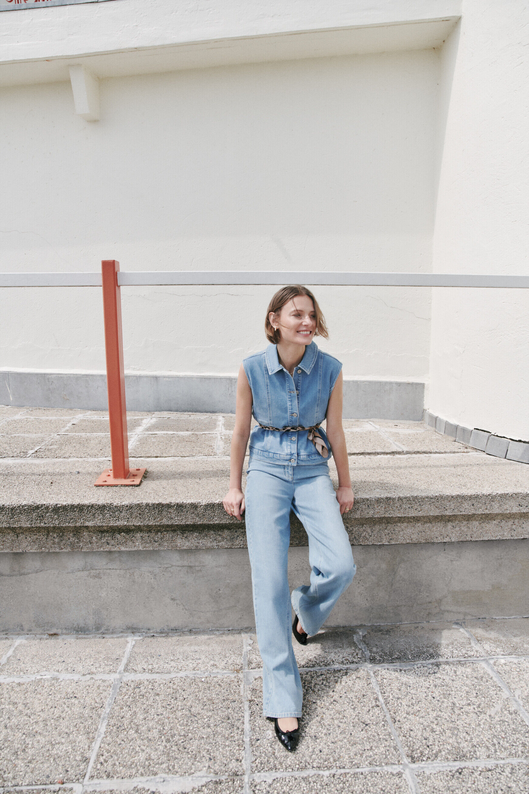 Veste vmolly denim baby bleu femme