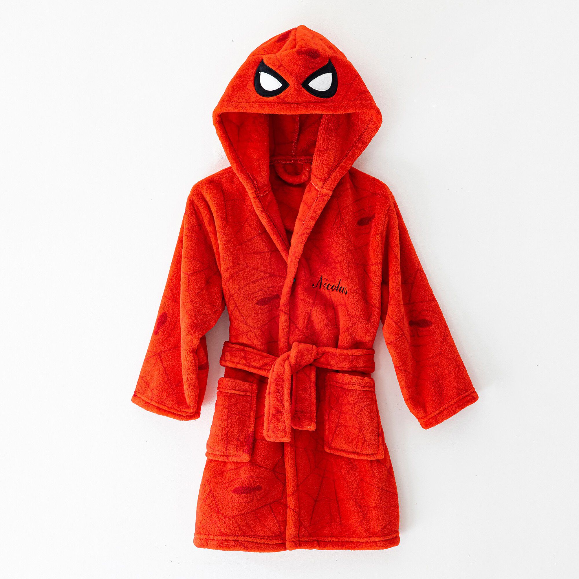 Robe de chambre enfant capuche Spider-Man personnalisable