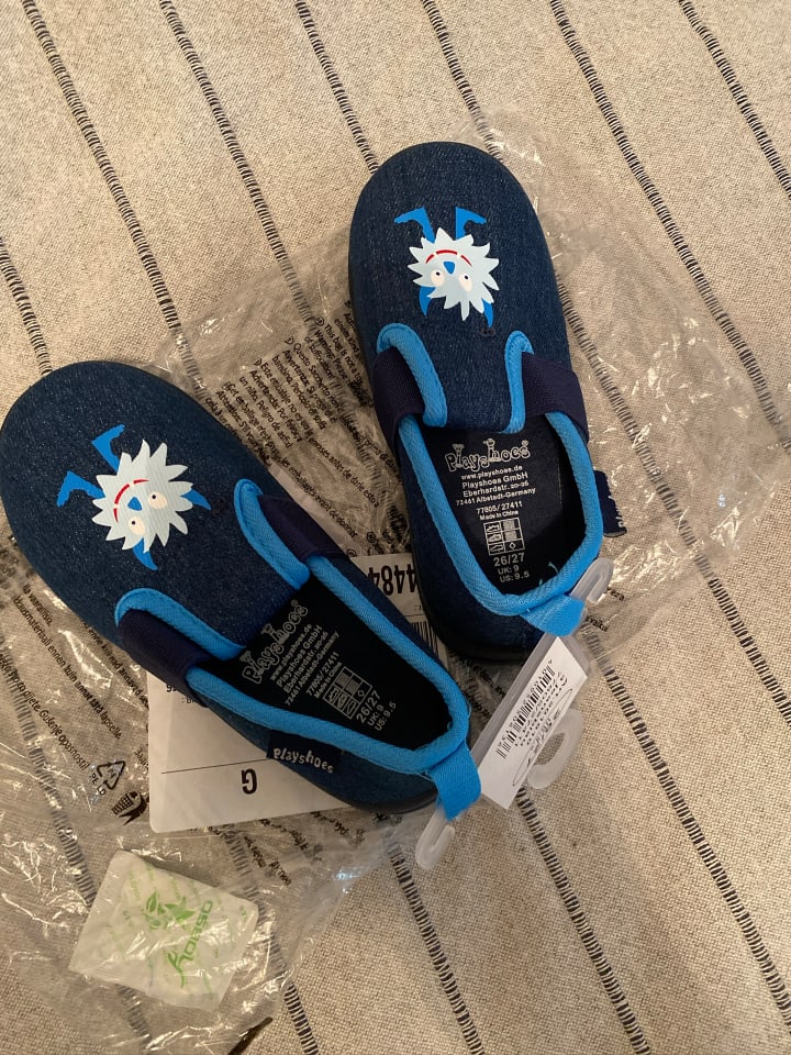 Playshoes Hausschuhe in Blau günstig kaufen 26/27