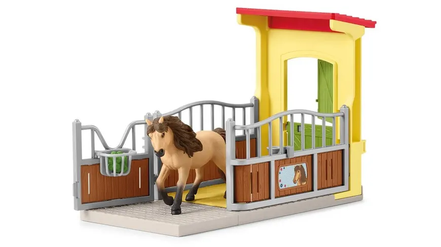 Schleich 42609 - Ponybox mit Islandpferd Hengst