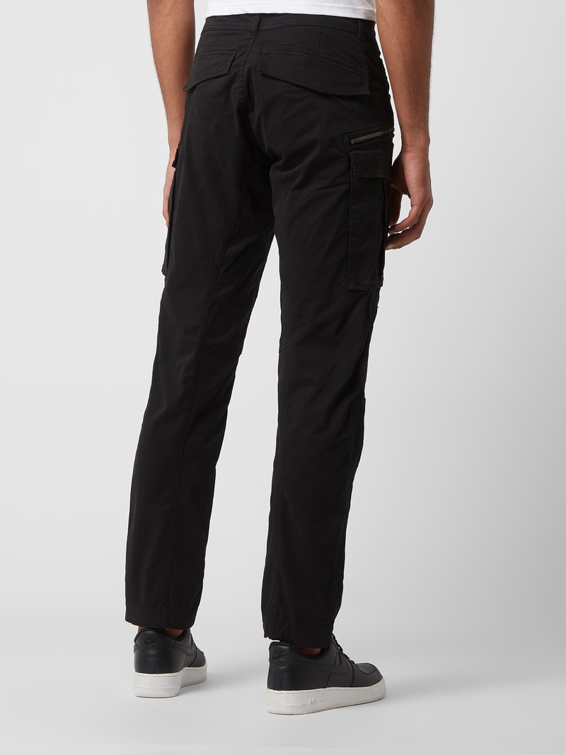 Cargohose mit Stretch-Anteil in schwarz