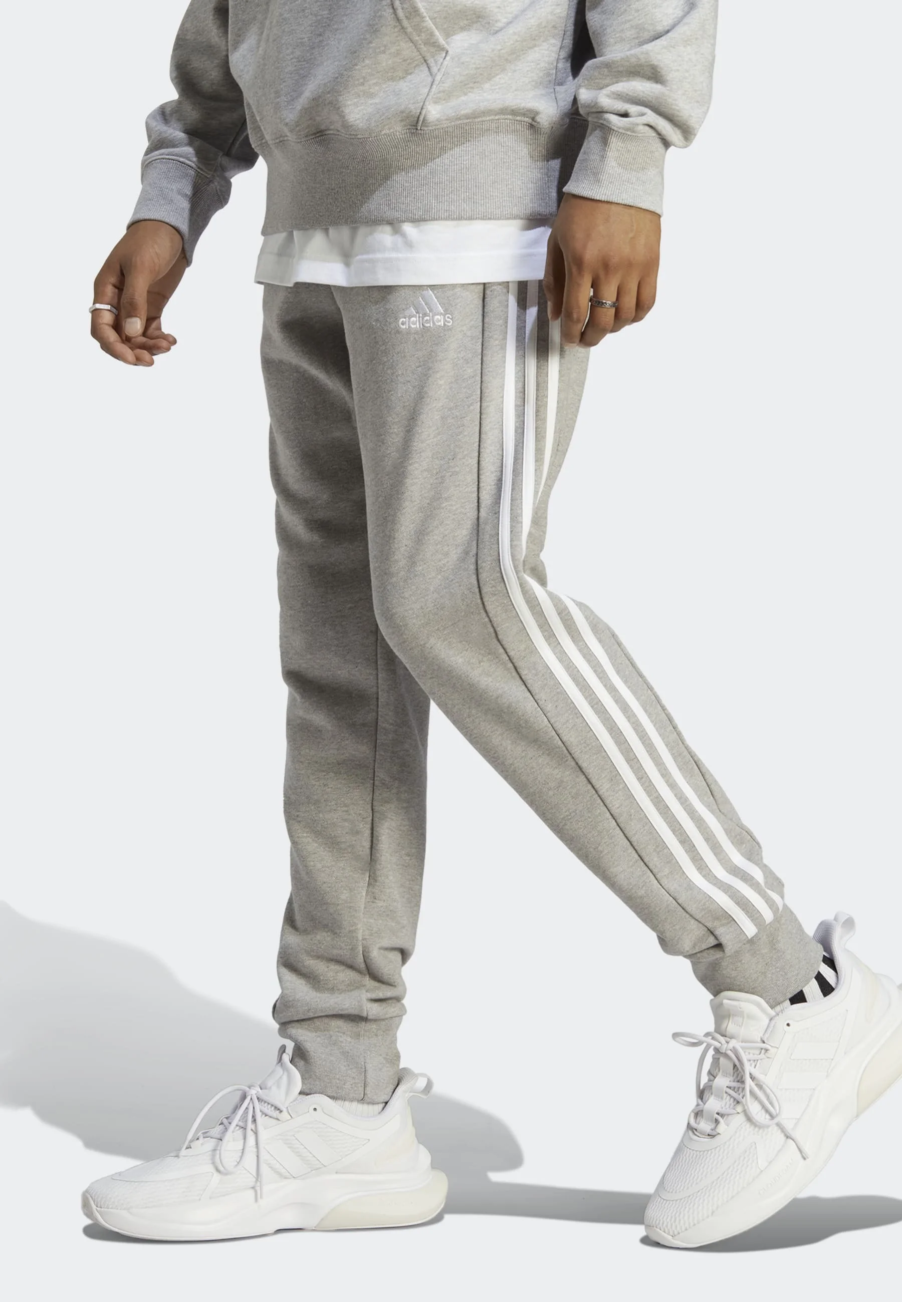 adidas Sportswear ESSENTIALS TAPERED CUFFED 3-STRIPES - Pantalón deportivo