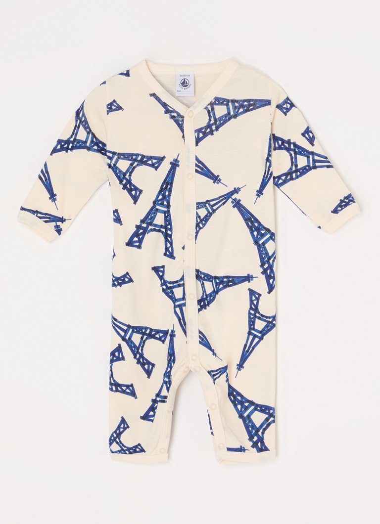 Kombinezon niemowlęcy Petit Bateau z nadrukiem