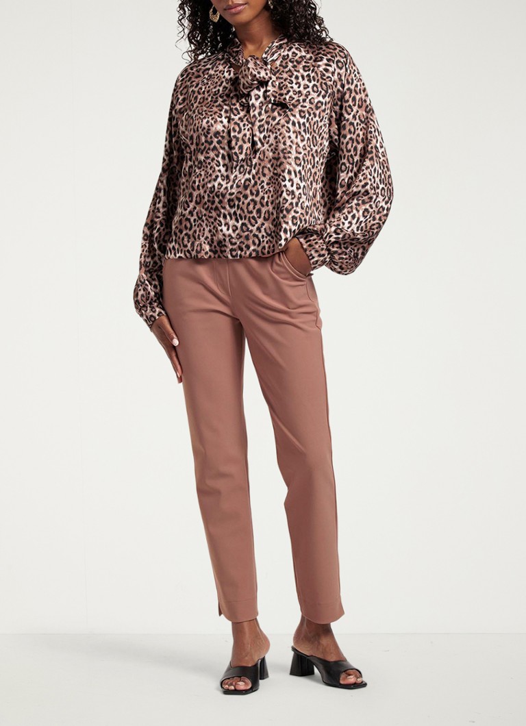 Studio Anneloes Anne high waist slim fit trousers