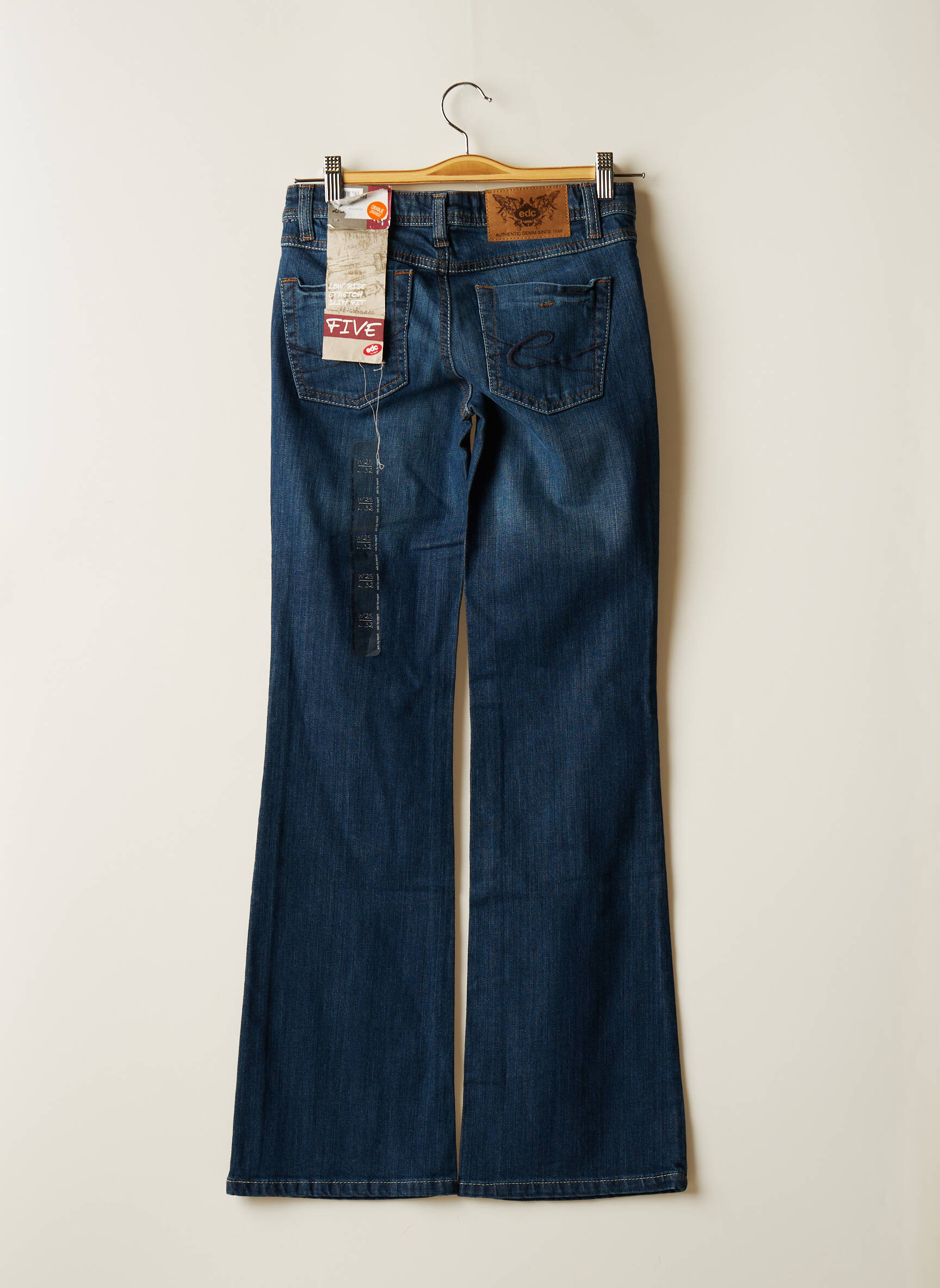 Edc By Esprit Jean Flare Femme couleur bleu