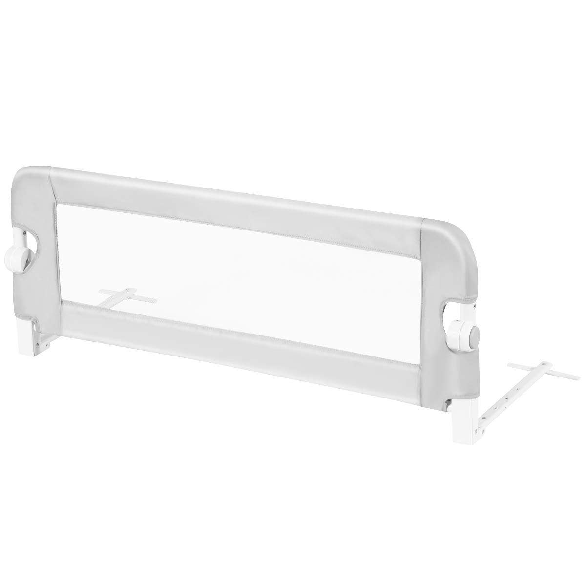 KOMFOTTEU Bettschutzgitter Bettgitter, klappbarer & tragbarer, 105 x 42 cm