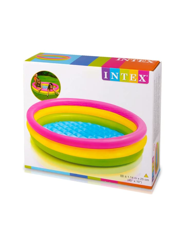 Intex Planschbecken Sunset Glow Baby Pool 3-Ring 114x25cm in bunt günstig kaufen onesize