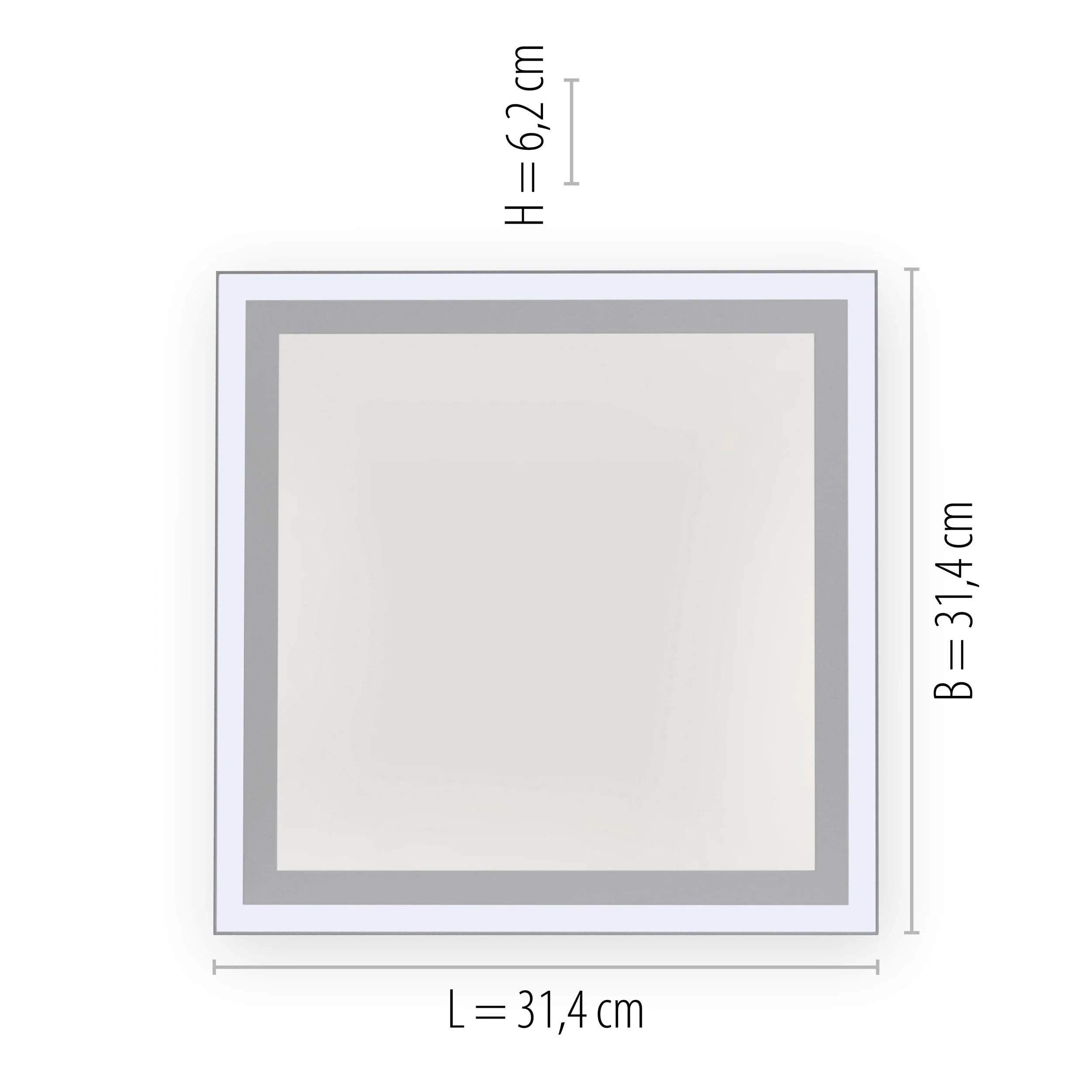 JUST LIGHT.LED-Deckenleuchte 2flg