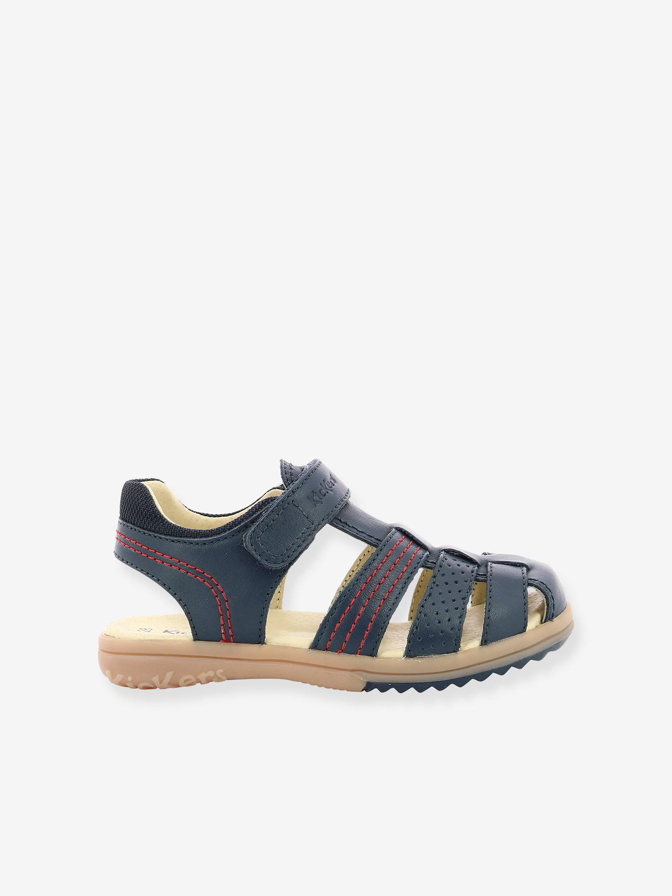 Kickers Jungen Ledersandalen PLATINIUM KICKERS - camelfarben