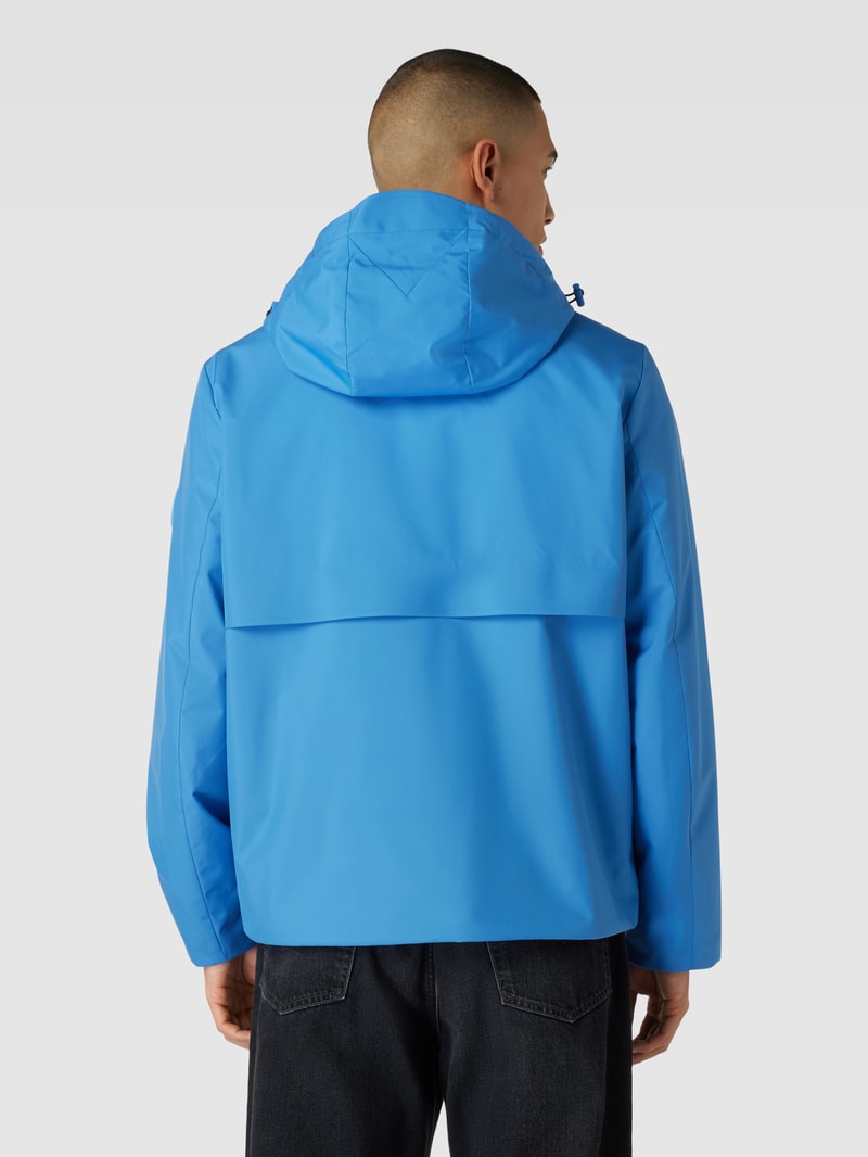 Jacke mit Stehkragen in aqua blau