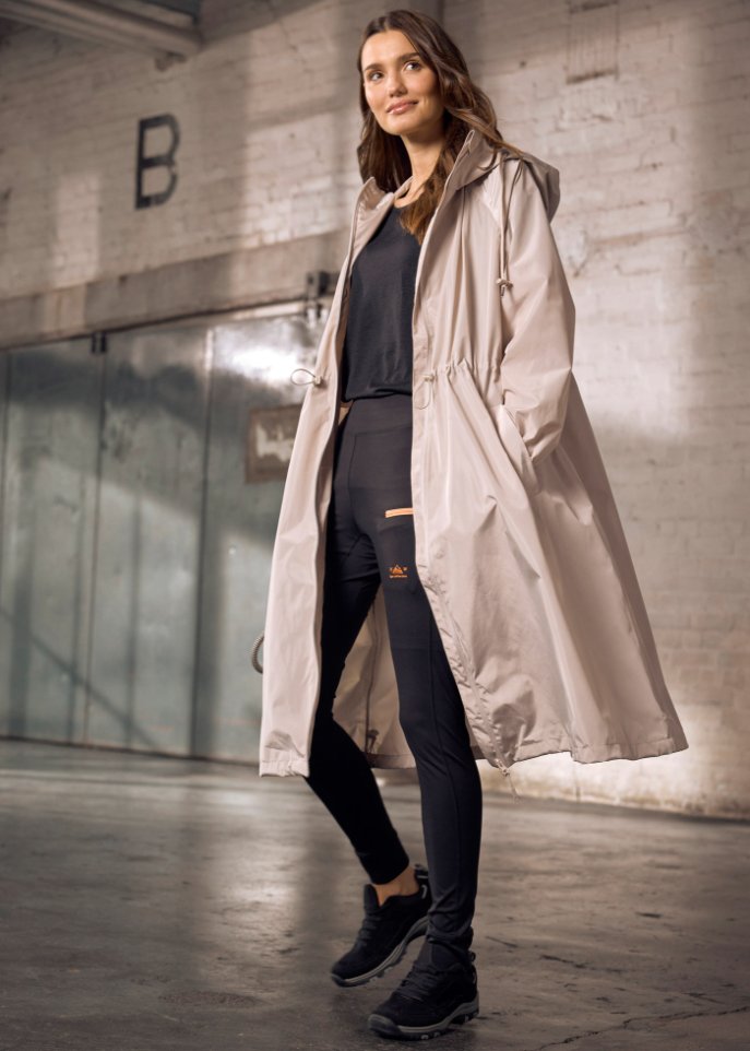 Oversize Funktions-Mantel, sehr weit, wasserdicht