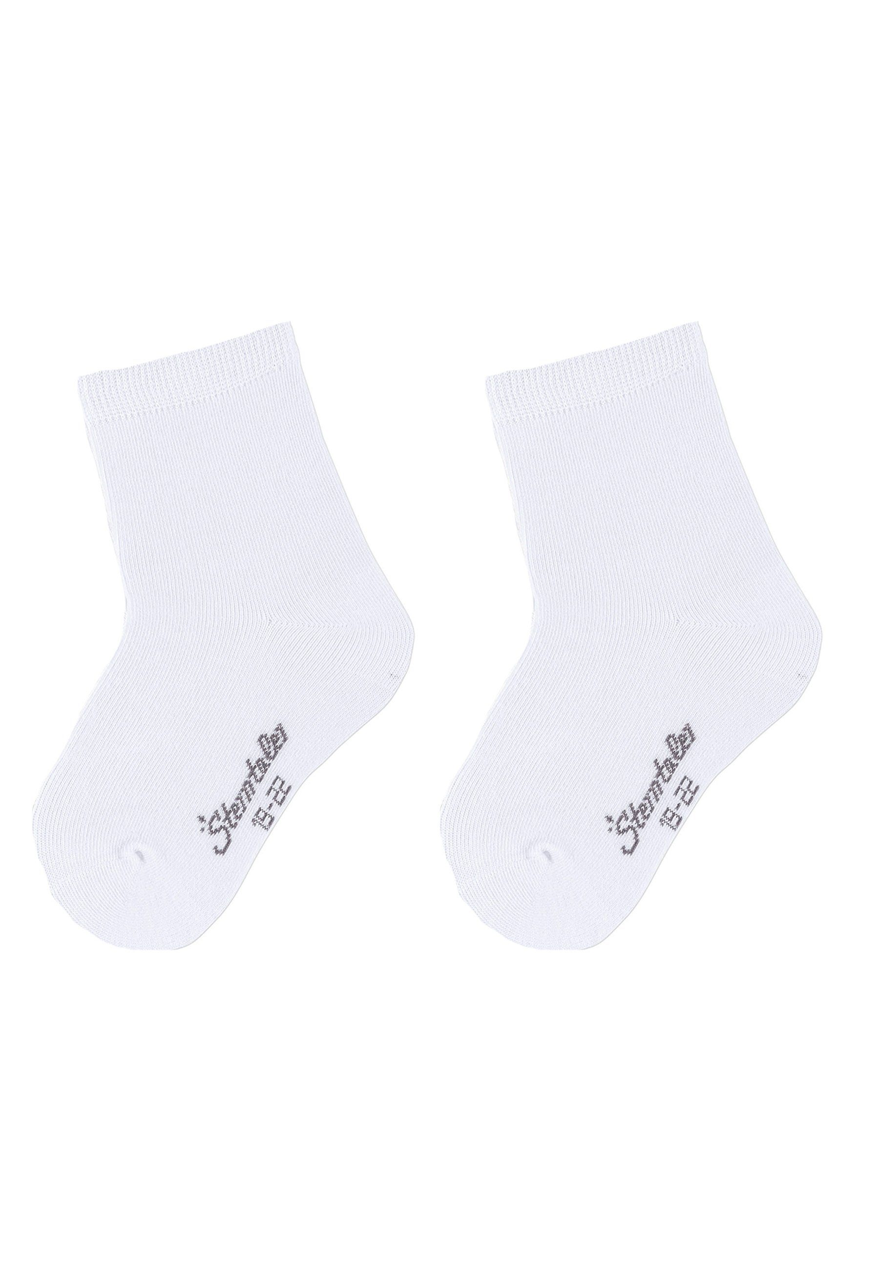Sterntaler® Basicsocken Söckchen uni, 2er-Pack (2-Paar) Söckchen - Babysöckchen, Söckchen Doppelpack, uni in 7 Basic Farben - Kindersöckchen, Bequeme Baby- und Kindersocken aus pflegeleichter Baumwolle-Mischung - Kindersocken gemustertSöckchen im Dop