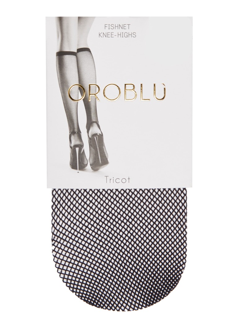 Oroblu Knitted knee socks with fishnet pattern