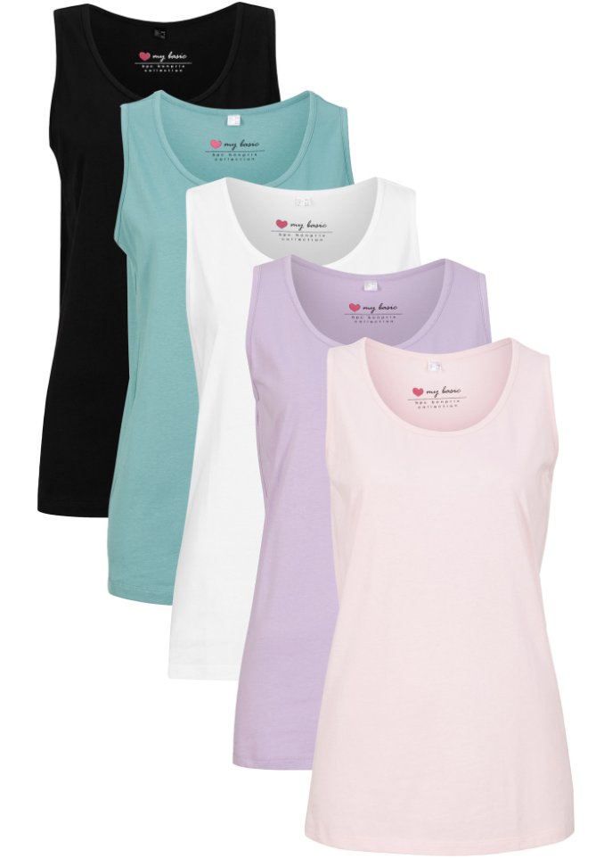 Baumwoll-Long-Top (5er Pack)