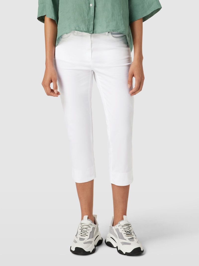 Hose im 5-Pocket-Design Modell 'CORA' in weiß