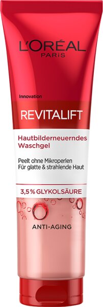 L'Oréal Paris Revitalift Hautbilderneuerndes Waschgel mit 3,5% Glykolsäure Reinigungsgel