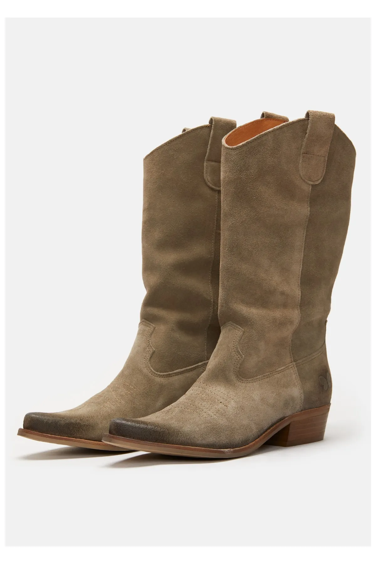Felmini  Stiefelette - Grau - Blockabsatz