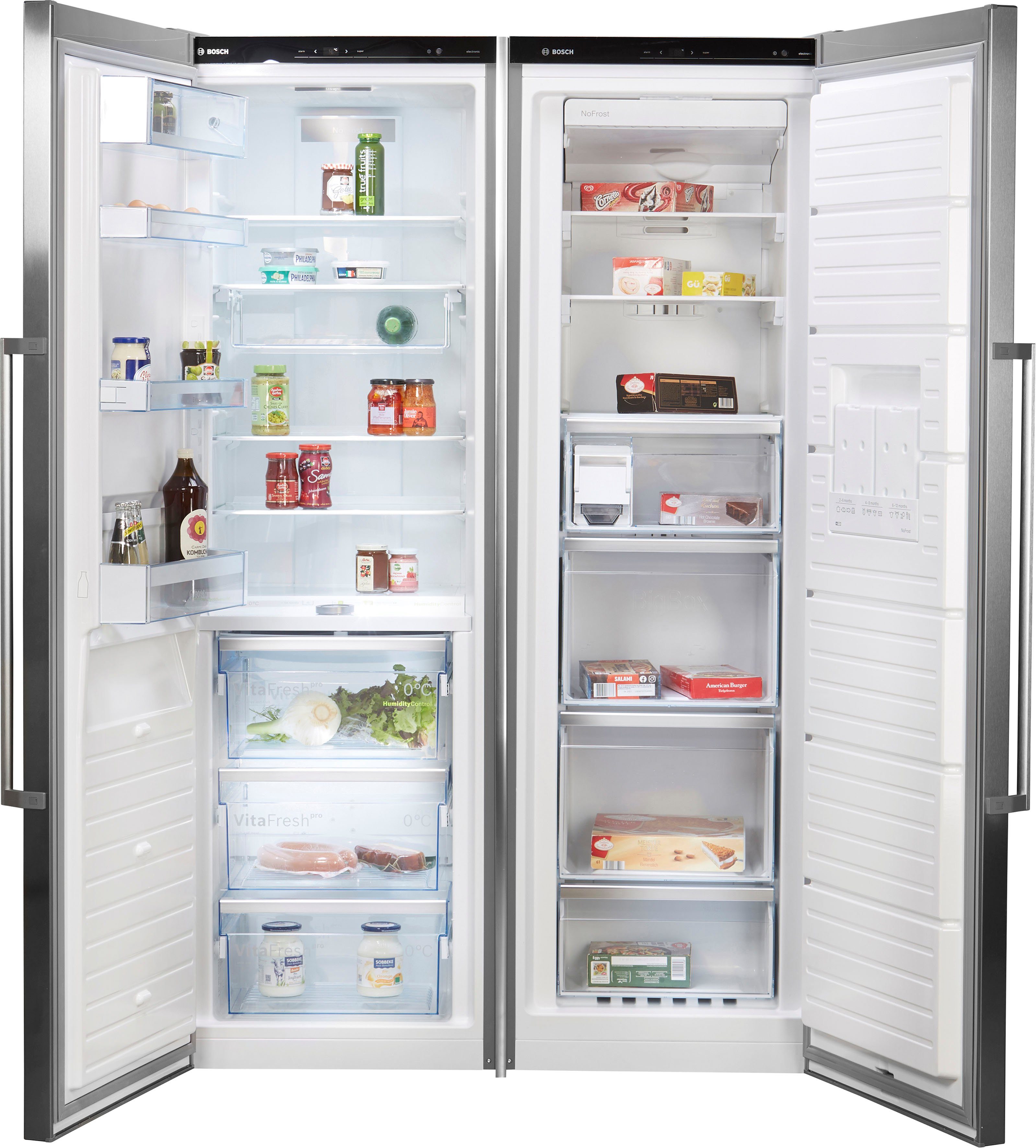 BOSCH European Side-by-Side KAF95PIEP, 186 cm hoch, 120 cm breit