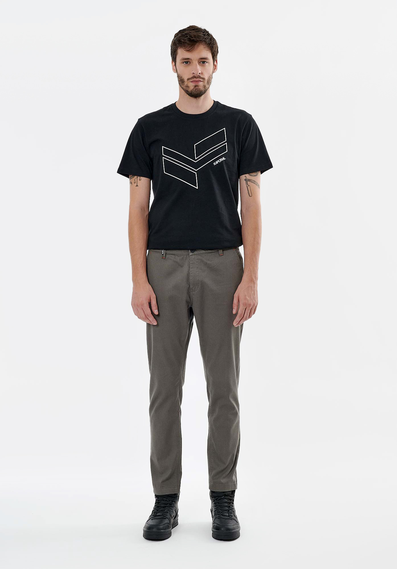 CRUSH  Pantalon slim gris homme