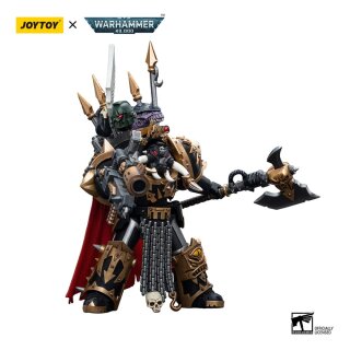 Warhammer 40k Actionfigur 1/18 Chaos Space Marines Black Legion Chaos Lord in Terminator Armour 12 cm