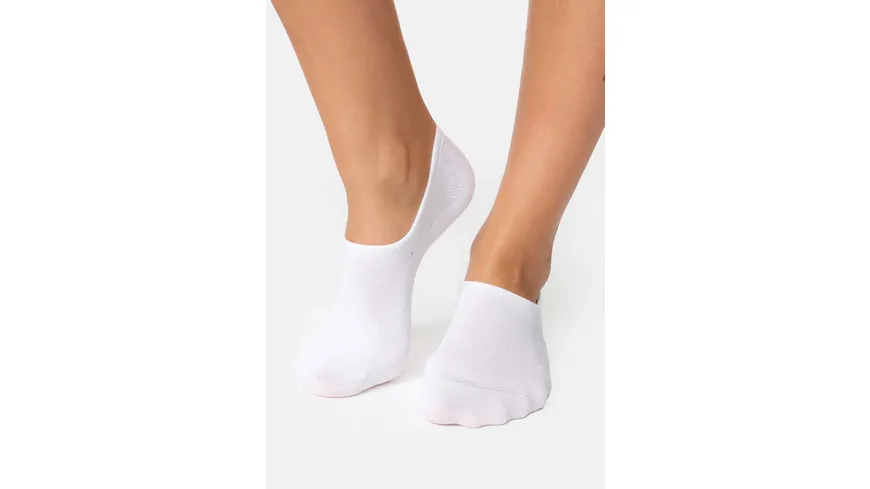 NUR DIE Damen Sneaker Füßlinge 920 weiss