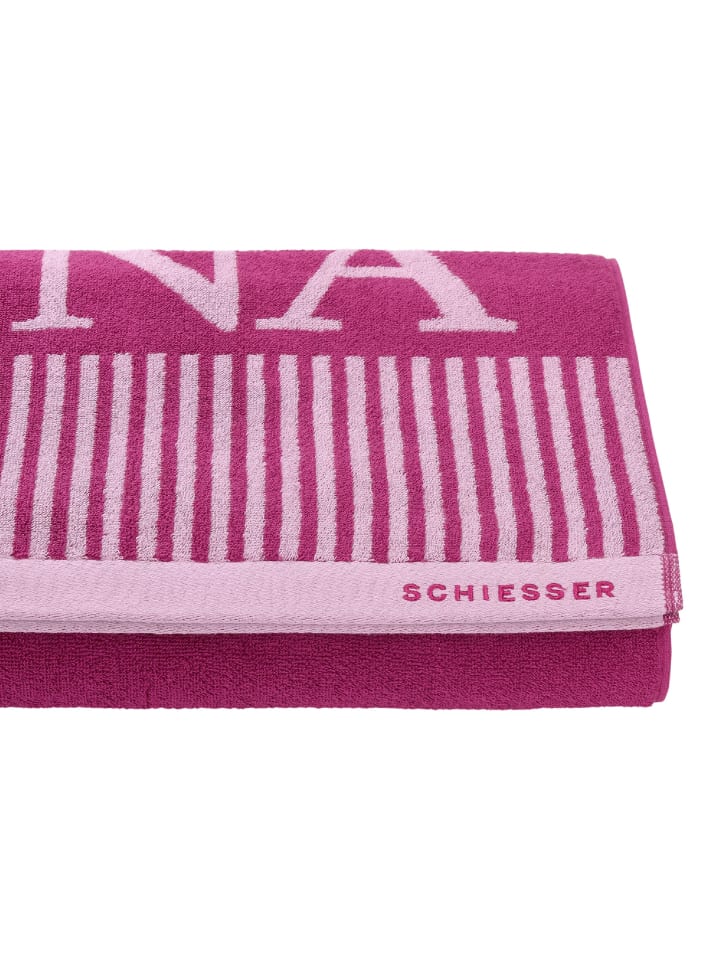 Schiesser Saunatuch Rom in Fuchsia günstig kaufen 75 x 200 cm