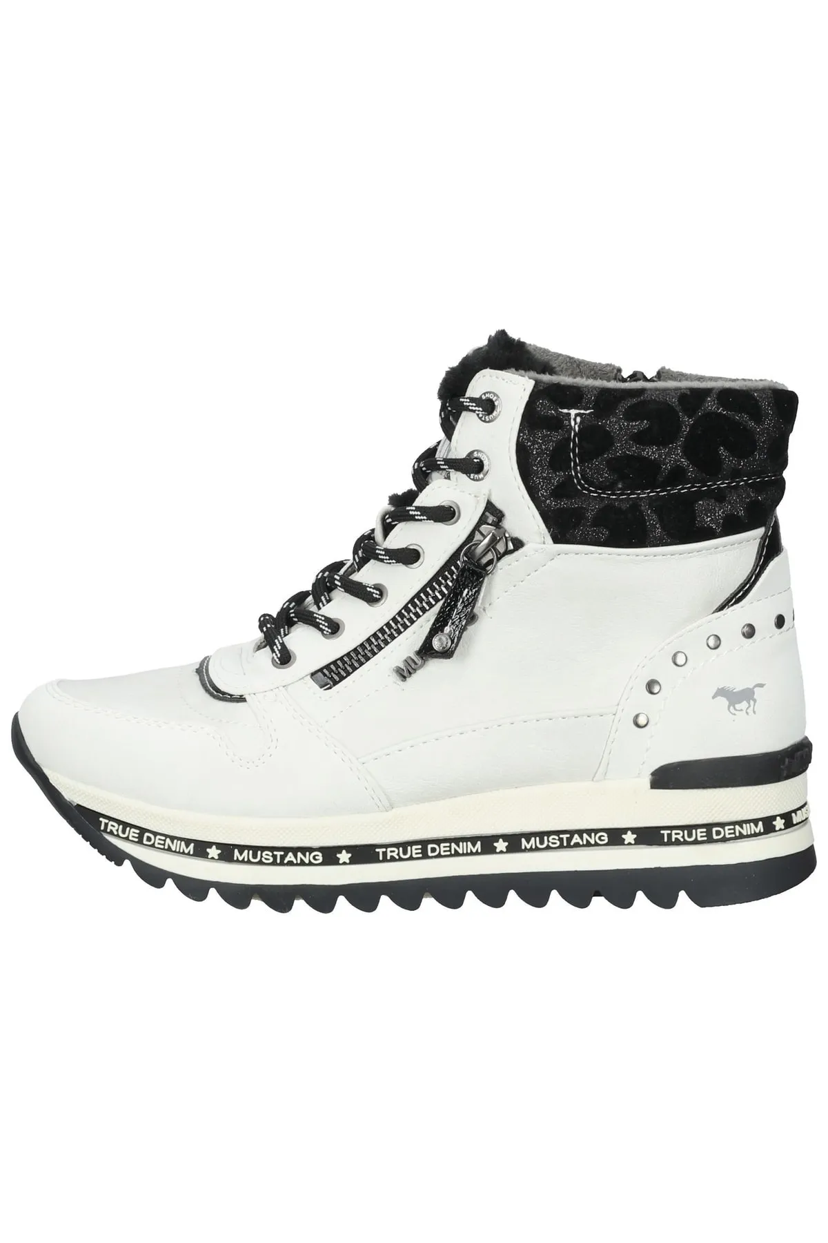 Mustang  Stiefelette - Blau - Flacher Absatz