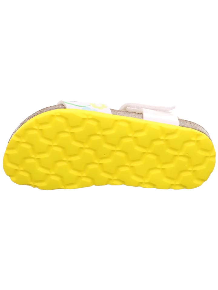 superfit Tieffußbett Sandale FUSSBETTPANTOFFEL in Weiß/Gelb günstig kaufen
