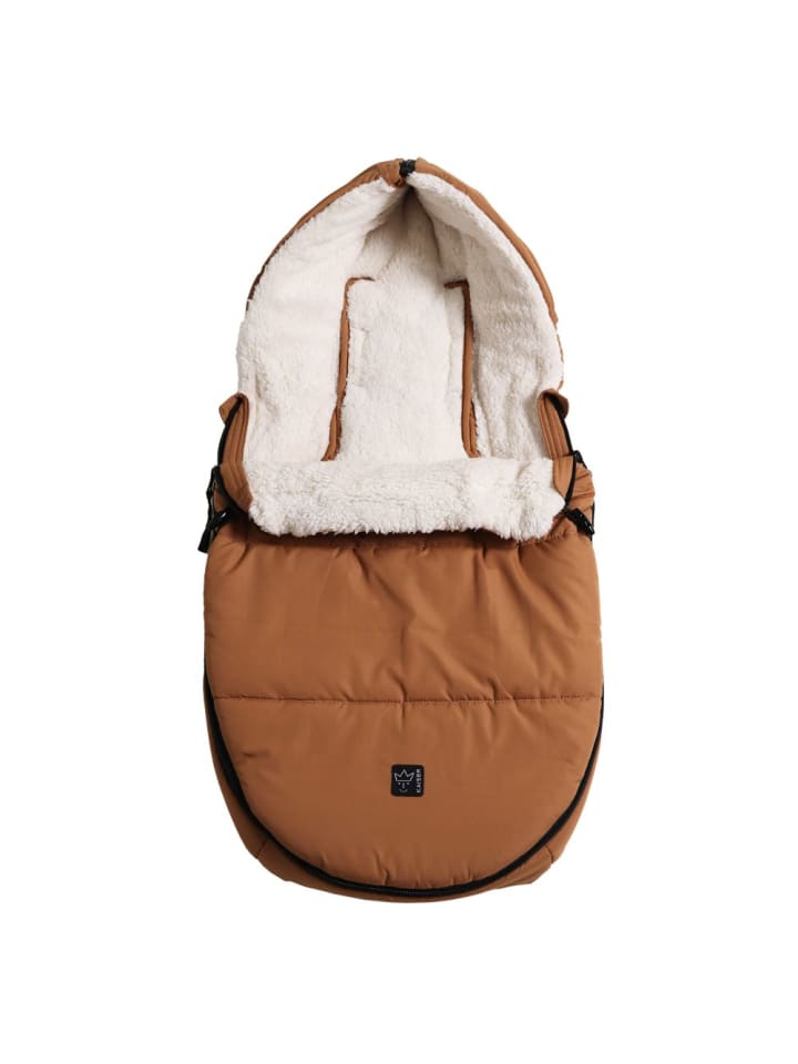 Kaiser Fleece-Fußsack Hoody 2.0 für Babyschale und Babywanne in braun günstig kaufen onesize