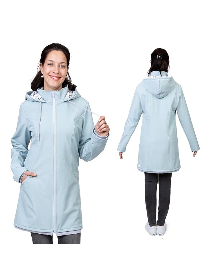Viva la Mama 3in1 Umstandsmantel Tragemantel MELLORY in Eisblau günstig kaufen XXL