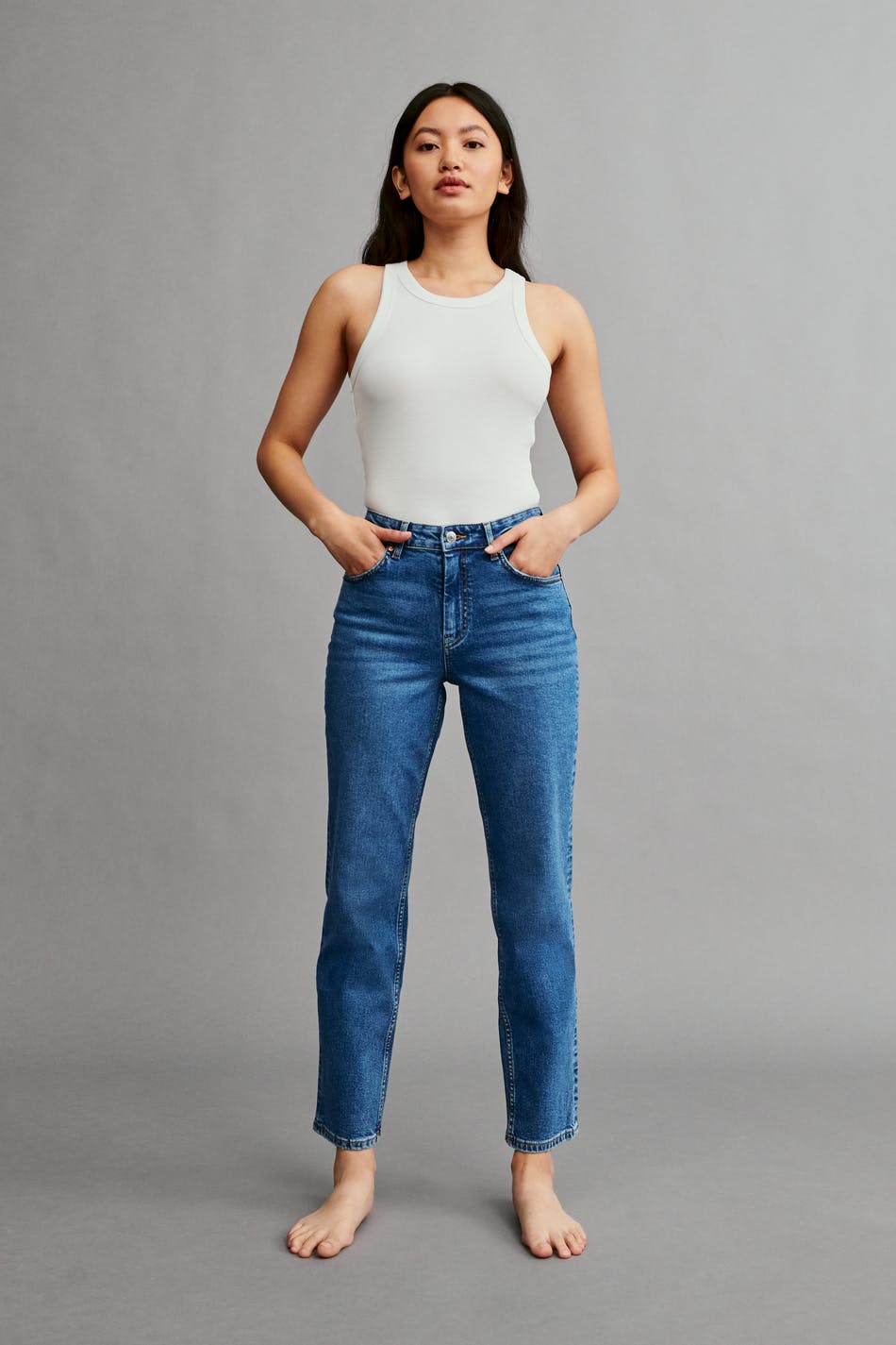 Straight stretch jeans