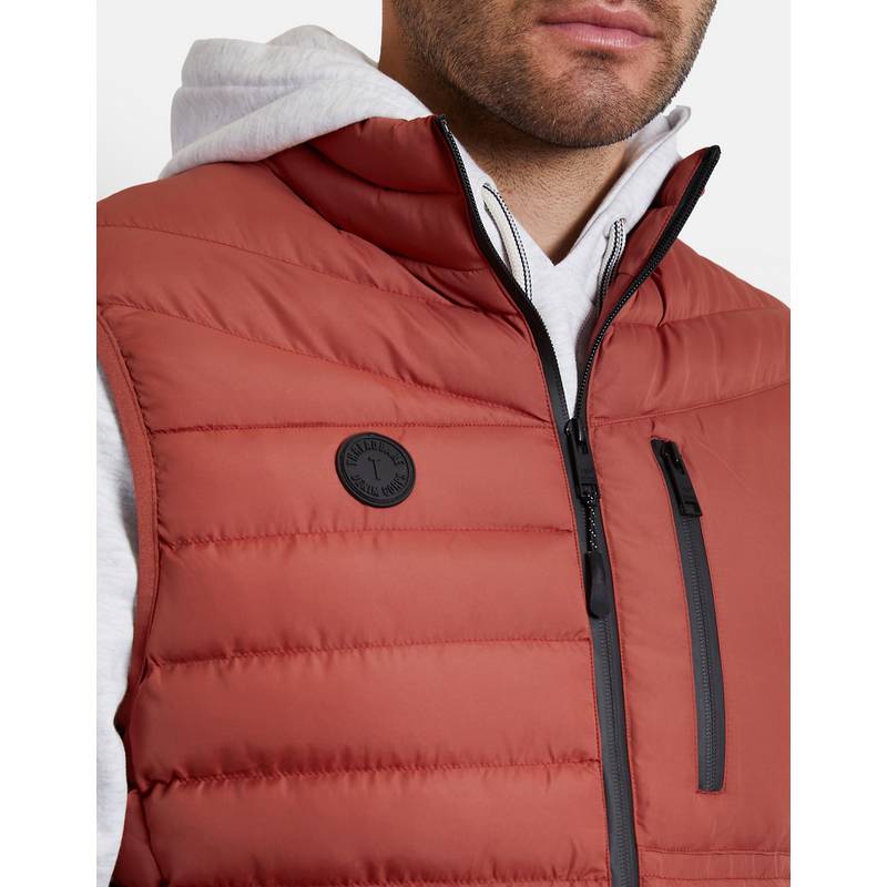 Threadbare THB Jacket Gilet Hunnigan Steppweste Herren