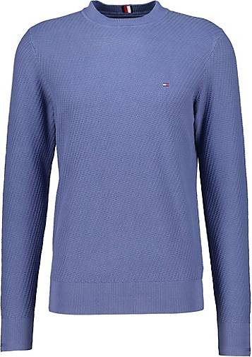 TOMMY HILFIGER Herren Strickpullover RECTANGULAR STRUCTURE CREW