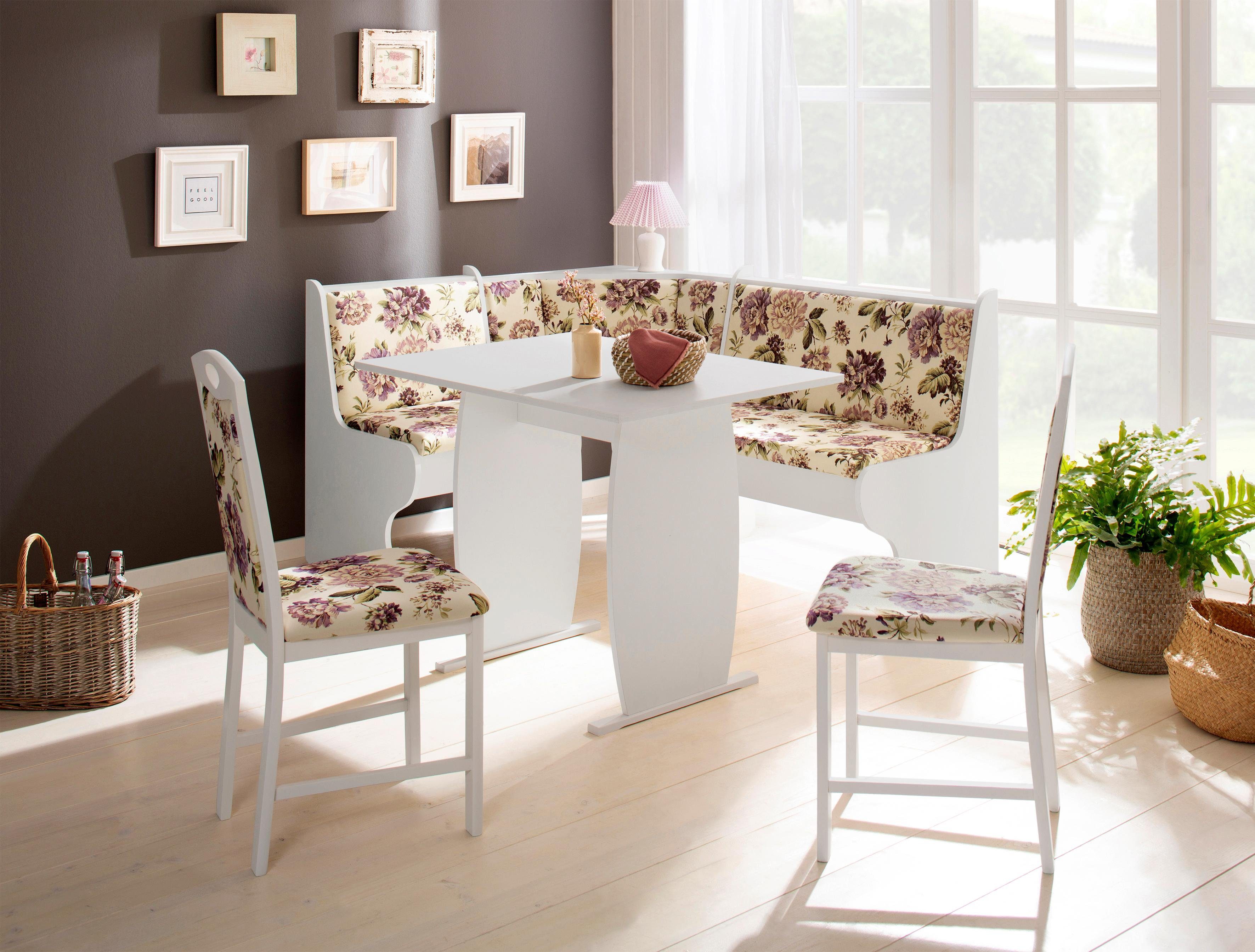 Home affaire Eckbankgruppe Minden 3, (Set, 4-tlg), im rustikalen Landhausstil