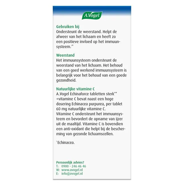 A.Vogel Echinaforce Strong** C-vitamiinitabletit 45 kpl
