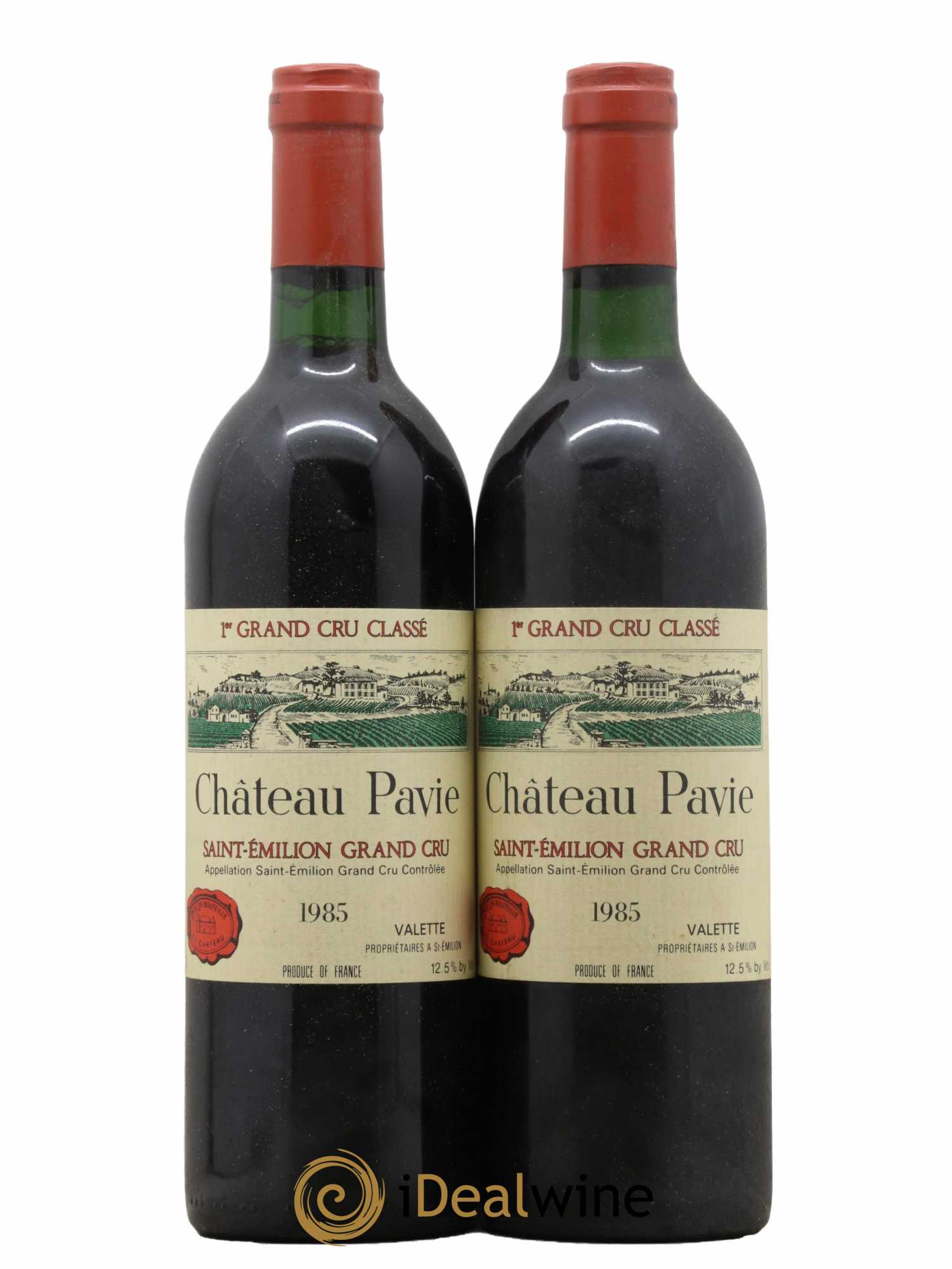 Château Pavie 1er Grand Cru Classé A  1985 - Lot de 2 Bouteilles