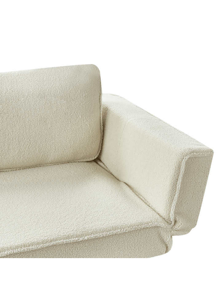 Beliani Schlafsofa SAARELA in Weiß/Gold - (W) 187 x (H) 82 x (L) 75 cm günstig kaufen onesize