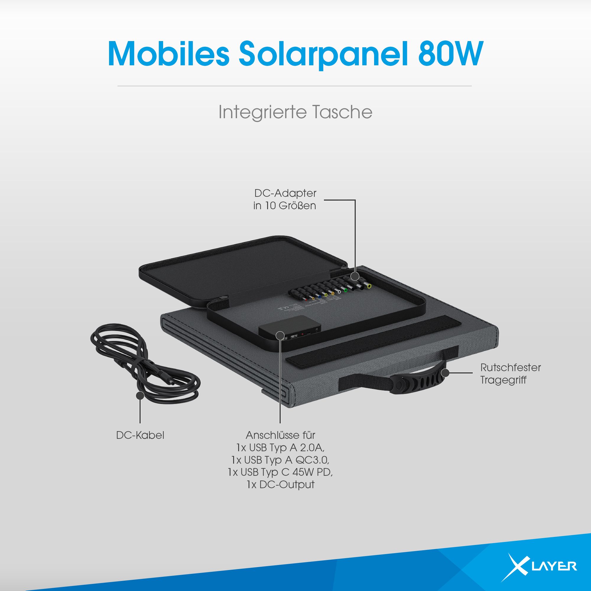 XLayer 80W Mobiles Solar Panel