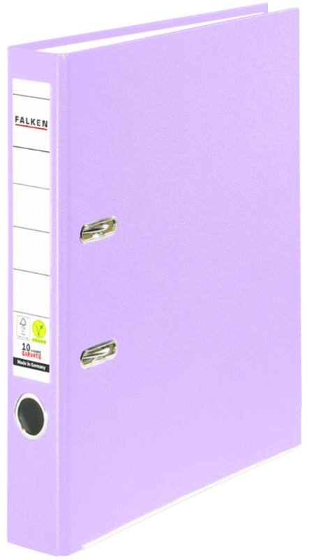 Falken Ordner DIN A4 50 mm Rosa 24001224000F Pappkarton, PP (Polypropylen) Hochformat