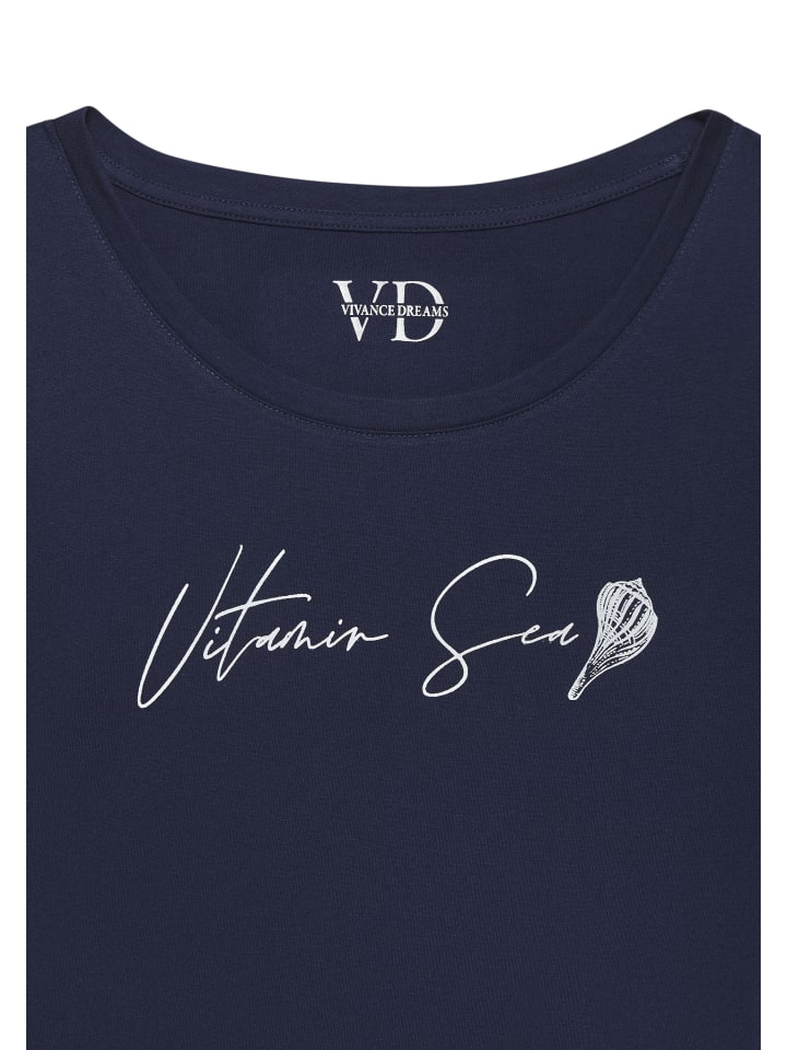 VIVANCE DREAMS Sleepshirt in dunkelblau günstig kaufen