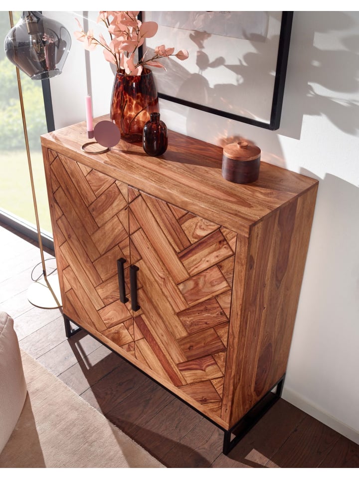 KADIMA DESIGN Schuhschrank Massivholz 100x105x40 cm Schuhregal Geschlossen günstig kaufen onesize