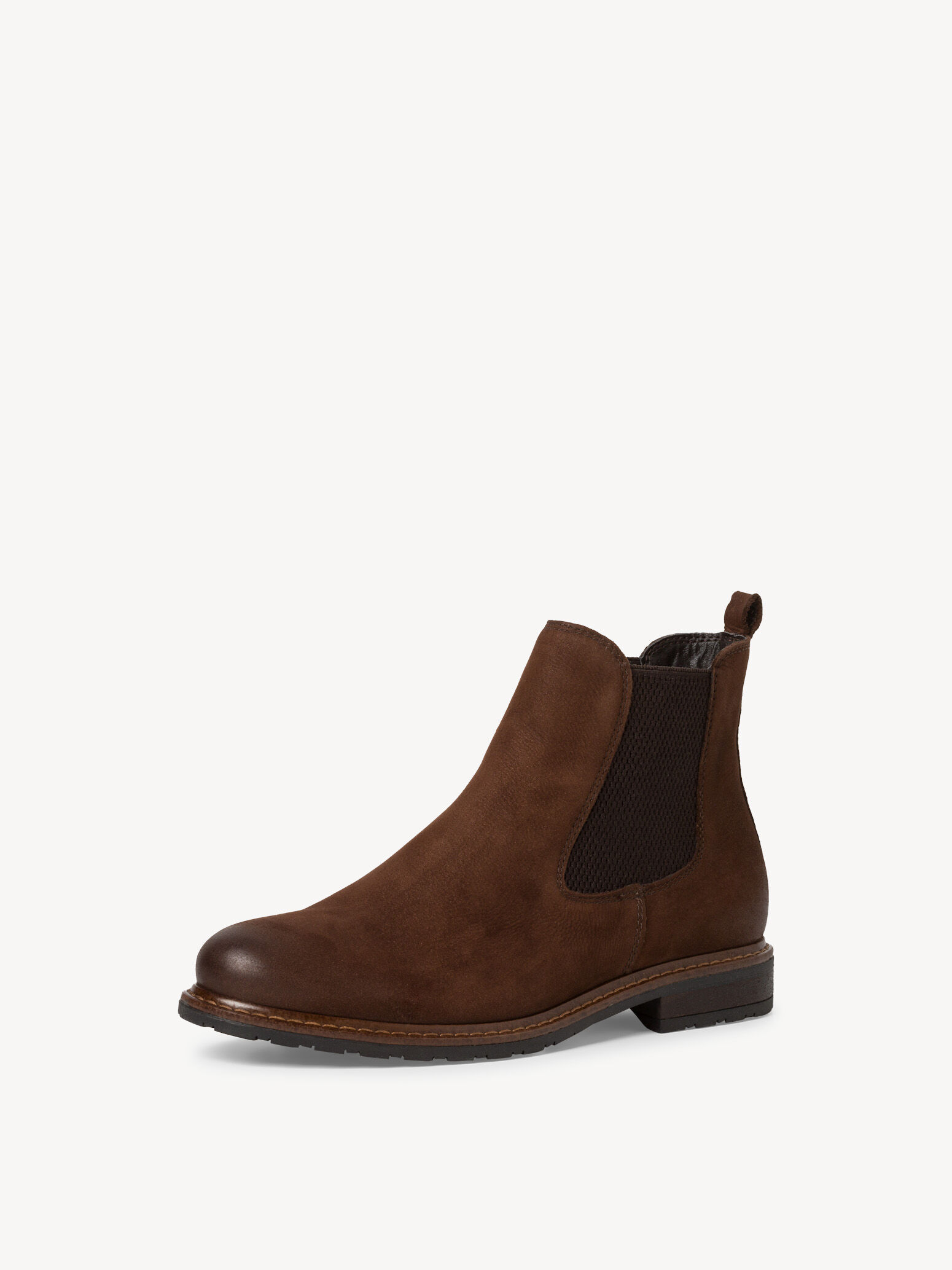 Bottine Chelsea en cuir - marron