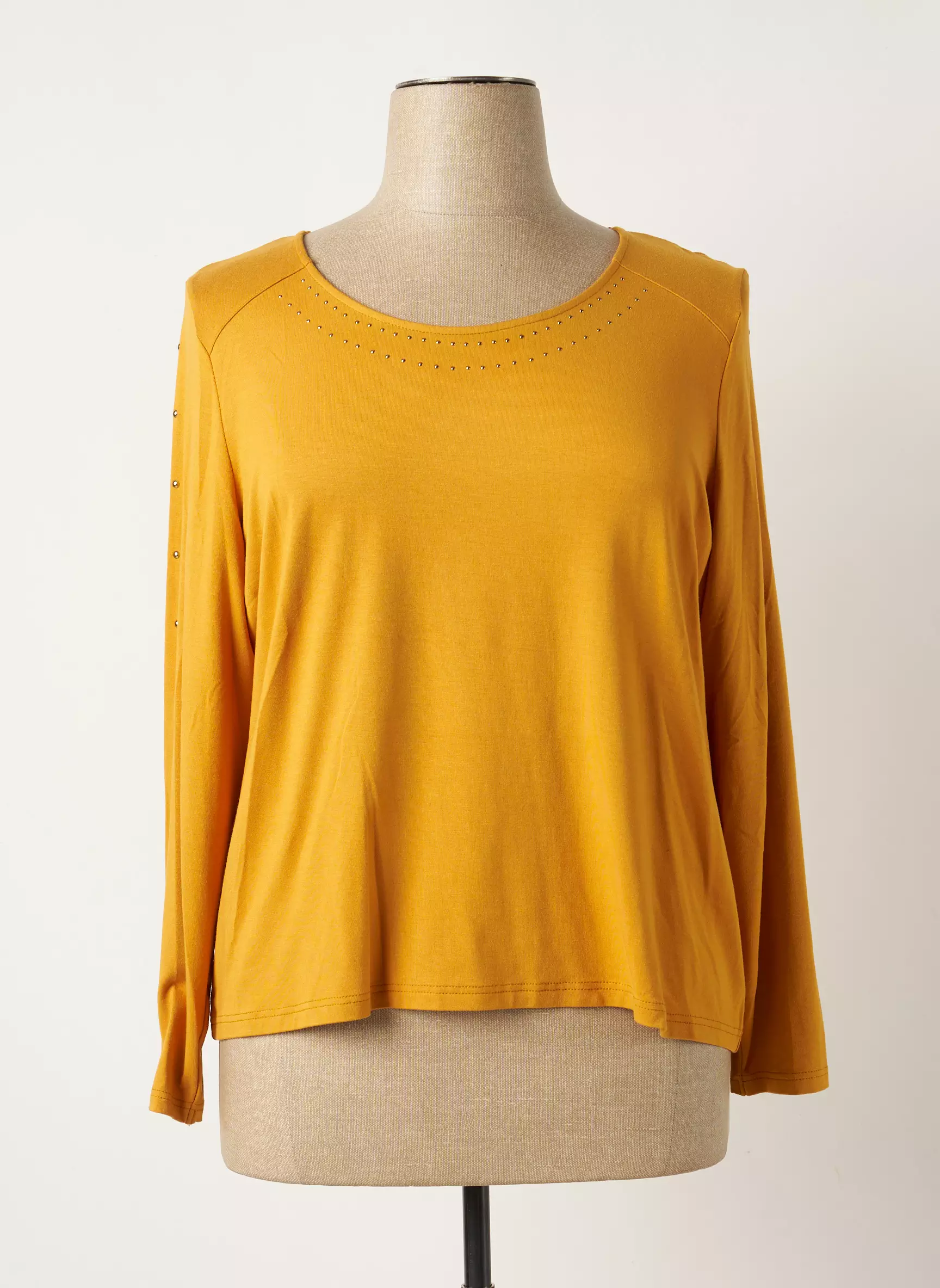 Pause Cafe Tshirts Femme couleur jaune