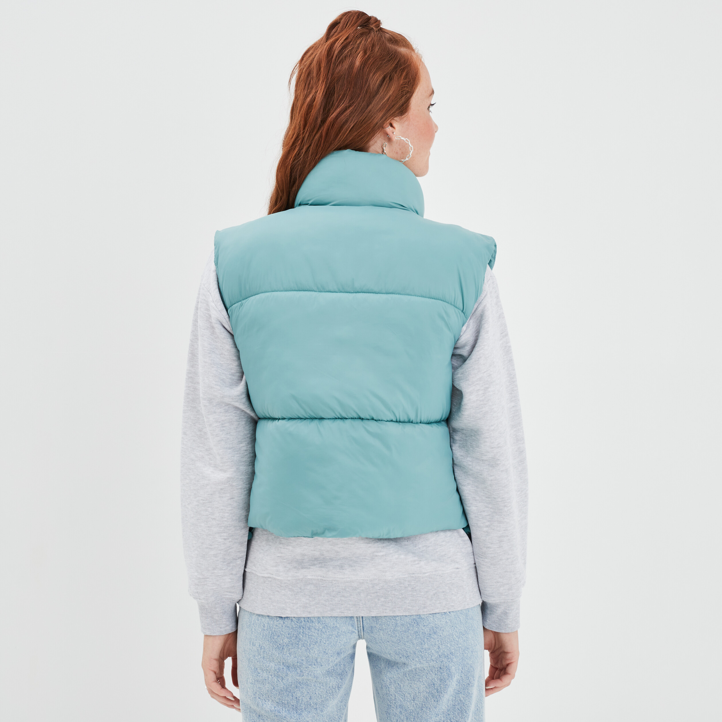 Doudoune sans manches imperméable vert femme | La Halle