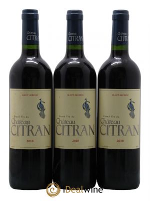 Château Citran Cru Bourgeois  2010 - Lot de 3 Bouteilles