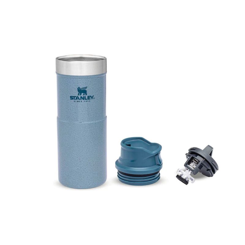 Stanley Thermoflasche, Classic Trigger-Action Travel Mug 12oz \/ 350ml Hammertone Ice