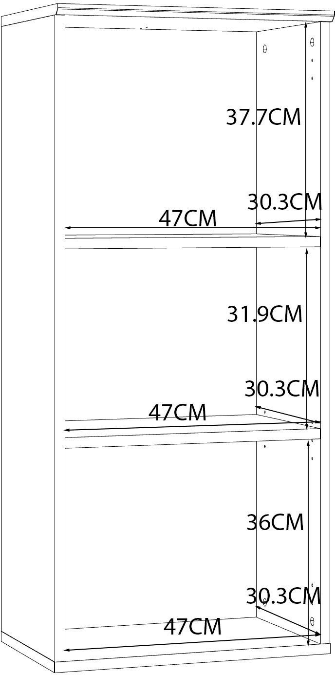 FORTE Aktenregal Mindi, Breite 50,8 cm