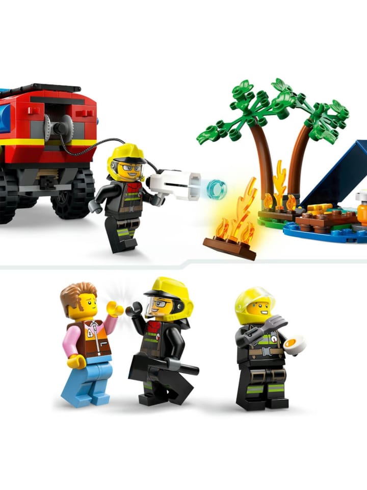 LEGO City Feuerwehrgeländewagen mit Rettungsboot in Mehrfarbig ab 5 Jahre günstig kaufen onesize
