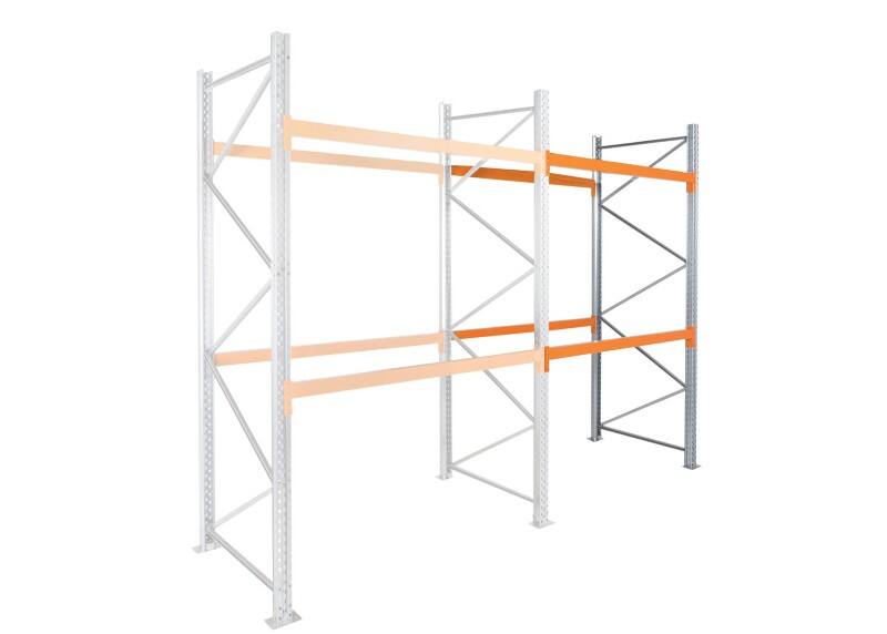 MANORGA Anbauregal mit 2 Ebenen Epsirack 2.700 x 1.100 x 4.500 mm